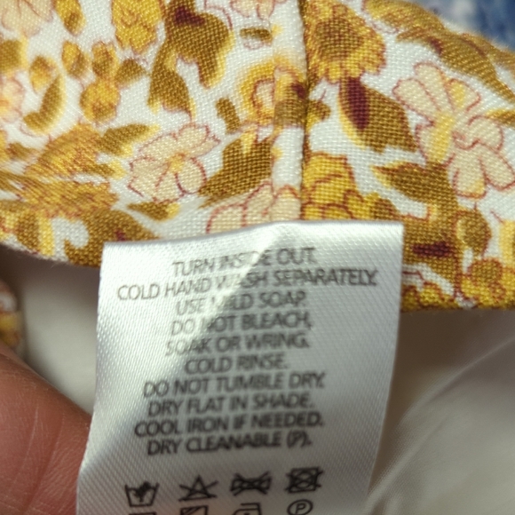 30128 Shona Joy Orion Floral Mini Dress Yellow size 4 bohemian preppy summer - Picture 8 of 8